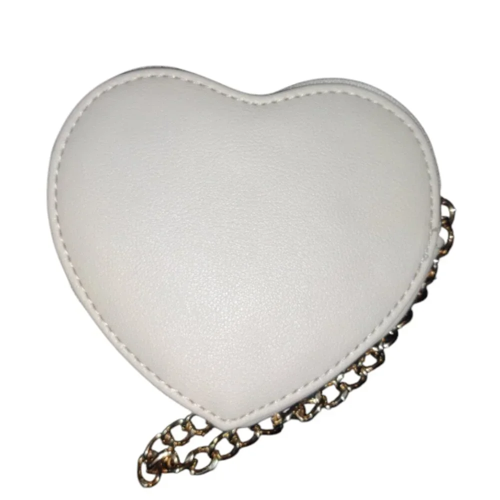 Juicy Couture Fuzzy Angel Get Cozy Heart Zip Around Wristlet Gold tone hardware - Picture 2 of 4